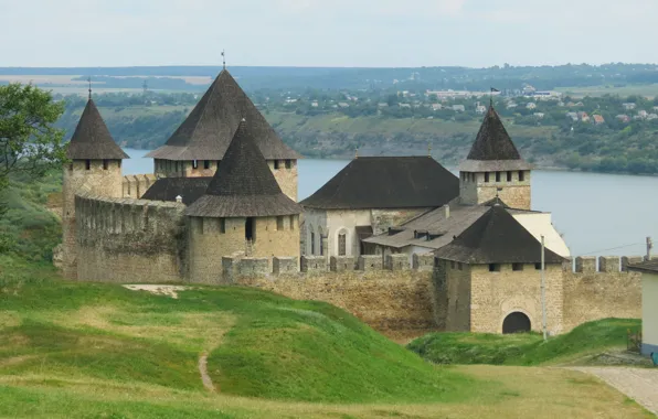 Картинка крепость, Украина, Хотин, Черновцы