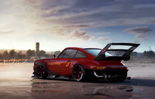 Красный, Авто, Porsche, Машина, Red, Devil, Auto, Machine