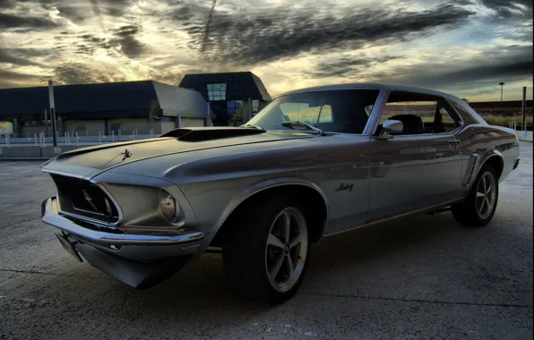 Ford, mustang, old