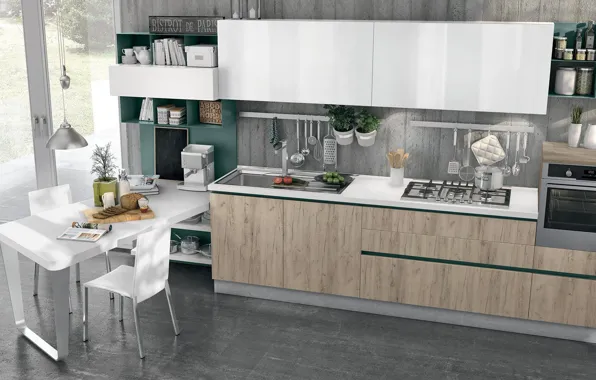 Стиль, интерьер, кухня, столовая, итальянский дизайн, Cucina Caorle