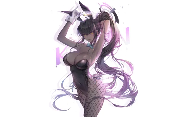 Girl, hot, sexy, rabbit, anime, pretty, purple, babe