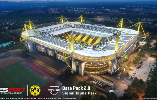 Стадион, Stadium, Боруссия Дортмунд, Сигнал Идуна Парк, Signal Iduna Park, Pro Evolution Soccer 2017, Pes …