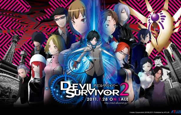 Аниме, арт, персонажи, devil survivor 2