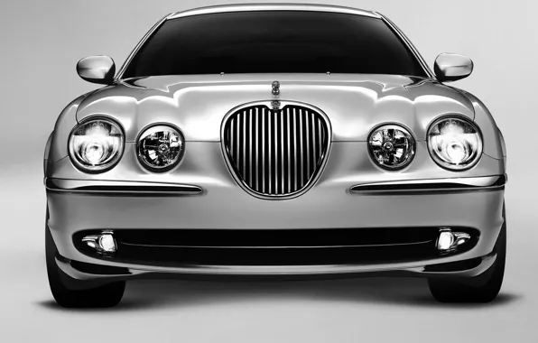 Jaguar, silver, S-Type