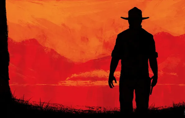 Картинка Ковбой, Дикий Запад, Red Dead Redemption, Rockstar Games, Cowboy, Wild West, Red Dead Redemption 2, …