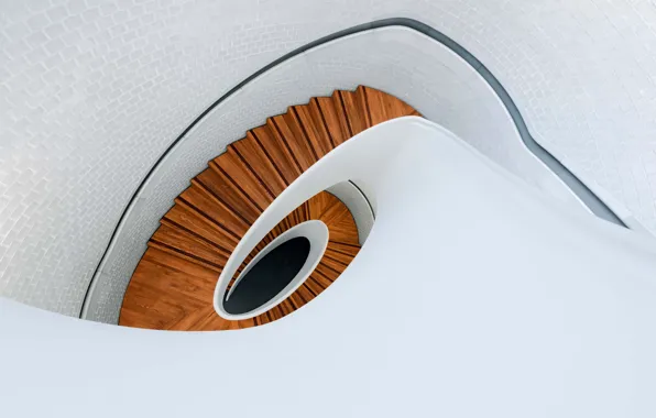 Картинка stairs, wood, spiral, architecture, staircase