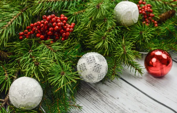 Украшения, шары, Новый Год, Рождество, Christmas, balls, wood, New Year