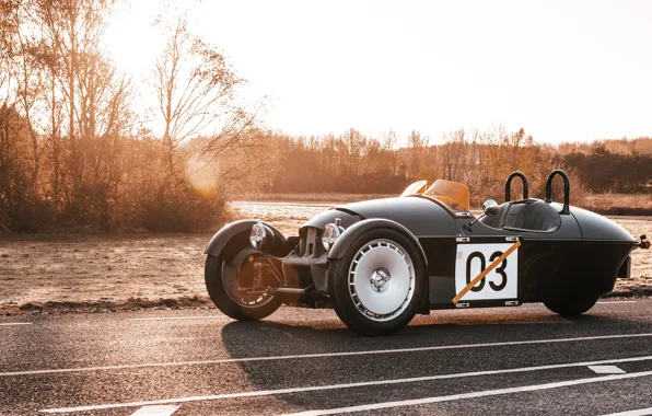 Morgan, Морган, трицикл, блики солнца, 2023, three-wheeled, Super 3