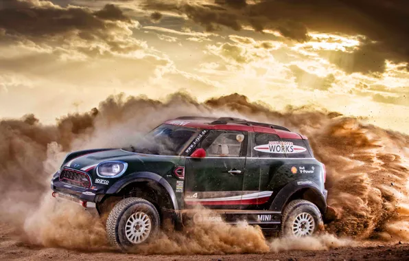 Песок, Mini, Пыль, Спорт, Rally, Dakar, Внедорожник, Ралли