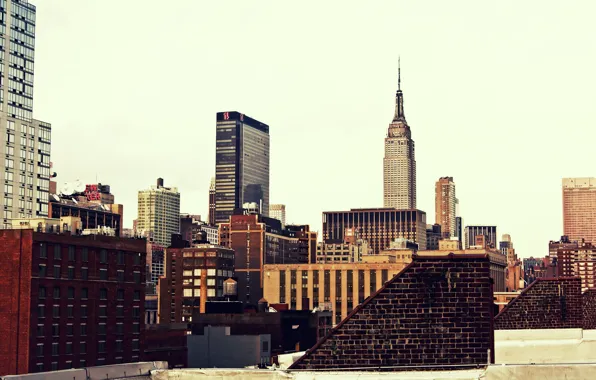 Картинка USA, New York, Manhattan, NYC, New York City, skyscraper, Empire State Building, buildings