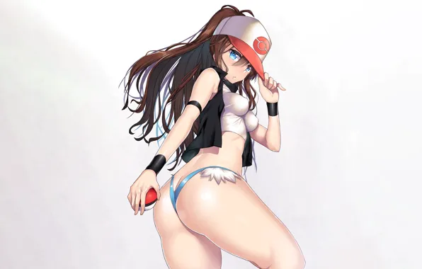 Girl, sexy, lingerie, ass, pantsu, panties, long hair, brown hair