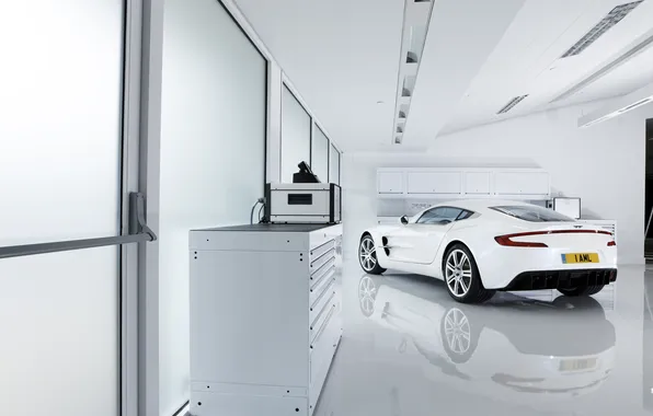 Картинка белый, Aston Martin, астон мартин, суперкар, white, cars, auto, боксы
