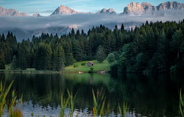 Картинка nature, water, mountain, tree, tourism