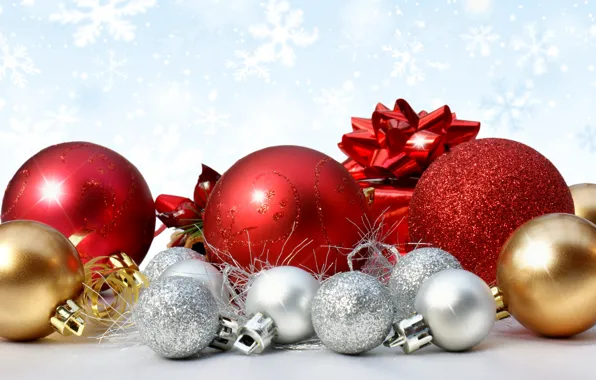 Украшения, снежинки, шары, Рождество, Новый год, christmas, new year, happy