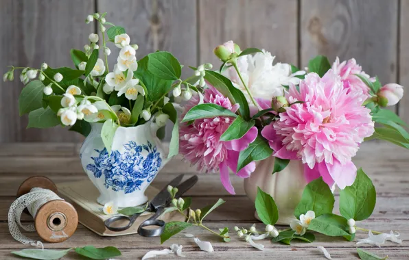 Обои цветы, пион, жасмин на телефон и рабочий стол, раздел цветы,  разрешение 4176x2776 - скачать
