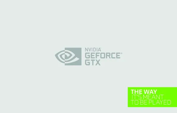 Надпись, минимализм, зелёный, nvidia, GTX, Логотип