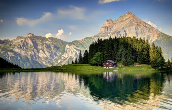 Картинка Switzerland, mountain, Alps, Arnisee