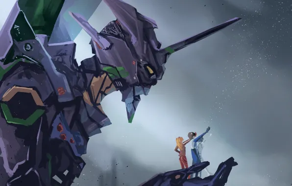 Люди, робот, Евангелион, Evangelion