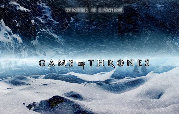 Постер, Game of Thrones, Игра престолов, Зима близко, Winter Is Coming, 1-й сезон