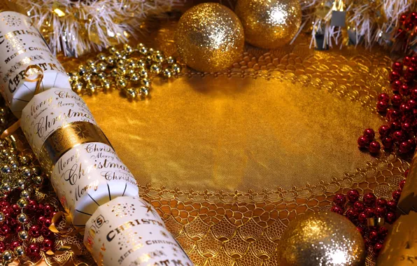 Картинка украшения, шары, Новый Год, Рождество, бусы