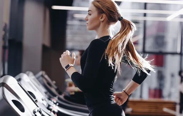 Поза, фигура, бег, фитнес, тренировка, тренажеры, fitness, training