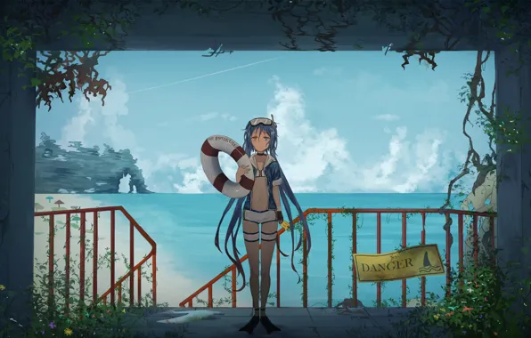 Цветы, Девушка, Тоннель, Girls Frontline, Девушки фронта