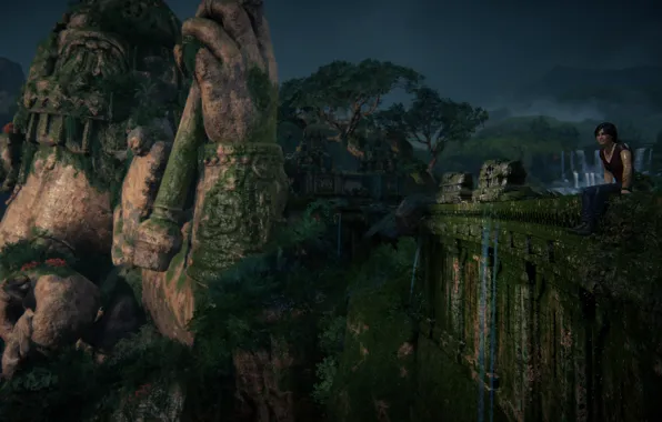 Nature, Uncharted, Statue, Chloe Frazer, Uncharted: The Lost Legacy