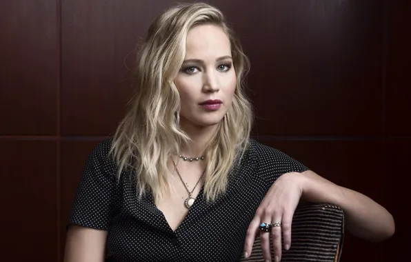 Взгляд, поза, макияж, актриса, look, pose, actress, Jennifer Lawrence