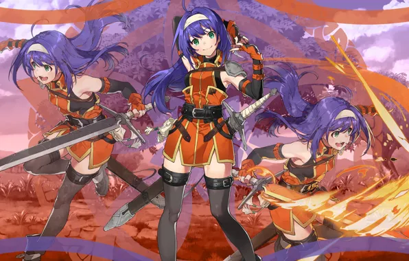Девушка, меч, рыцарь, Fire Emblem