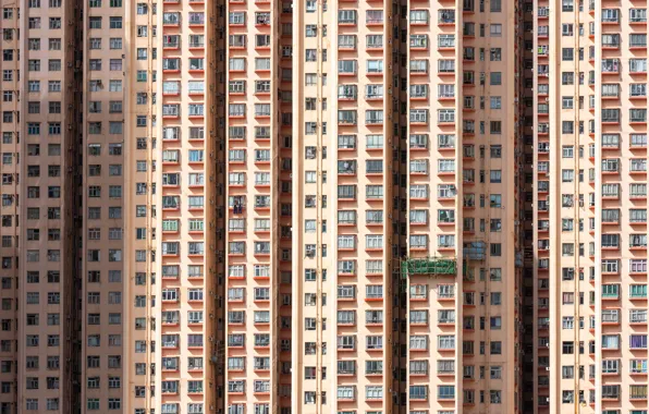 Картинка город, дом, балкон
