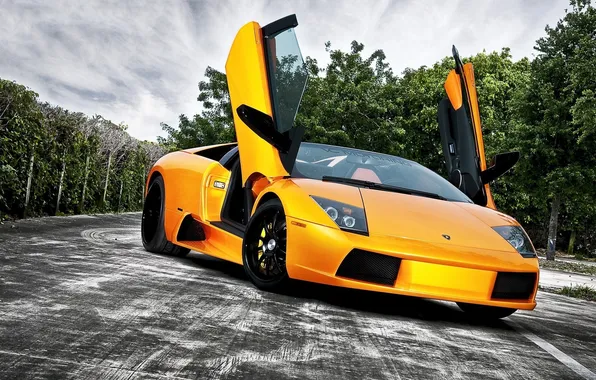 Lamborghini, итальянское тачило, желтый ламбо