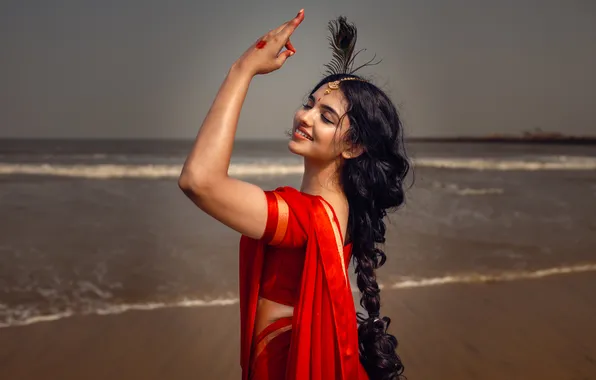 Traditional, Saree, Indian actress, Malayalam actress, Mamitha Baiju
