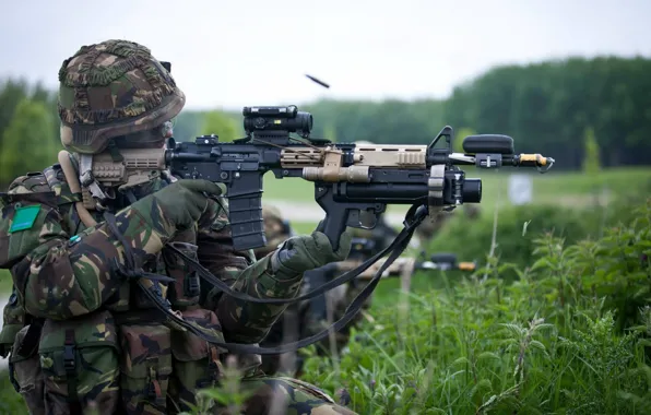 Картинка оружие, солдат, стрельба, Royal Netherlands Army