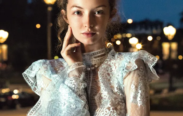 Вечер, в белом, Alexia Giordano, Алексия Джордано кружевное платье