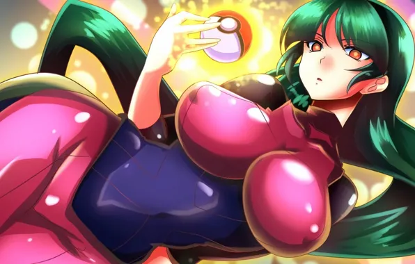 Girl, sexy, long hair, boobs, anime, beautiful, pretty, Sabrina