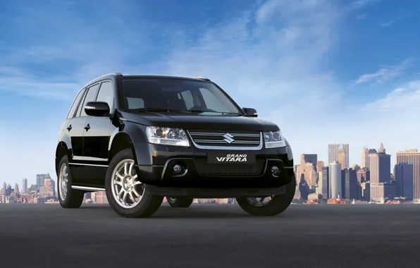 City, город, черный, black, grand vitara