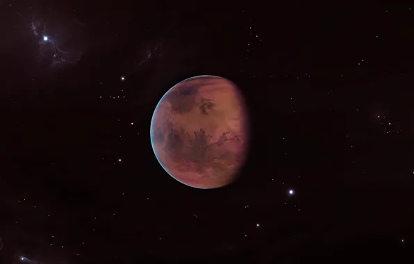 Звезды, Планета, Космос, Арт, Stars, Space, Art, Planet
