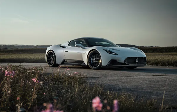 Maserati, White, Side, Road, Novitec, Maserati MC20 Coupe, MC20 Coupe
