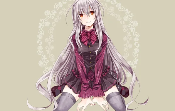 Girl, long hair, anime, asian, japanese, pantyhose, oriental, asiatic