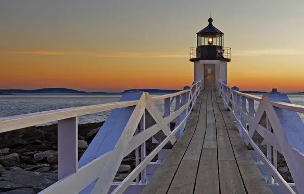 Маяк, США, Мэн, Marshall Point Lighthouse, Port Clyde