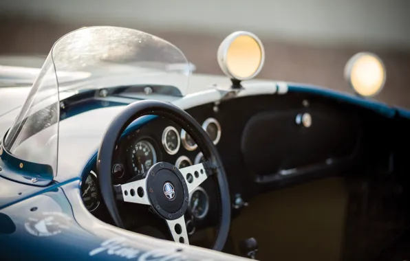 Картинка Shelby, logo, Cobra, steering wheel, Shelby Cobra 289