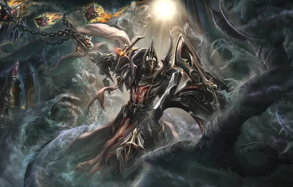 Картинка тьма, armor, Diablo 3, crusader