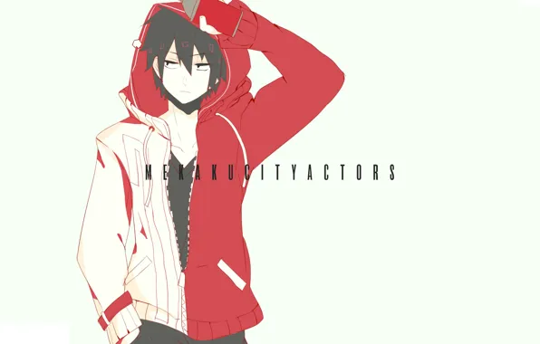 Аниме, парень, Kagerou Project, Проект "знойный Туман", Проект Знойный туман