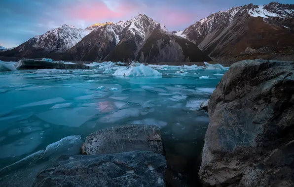 Природа, New Zealand, Tasman Lake