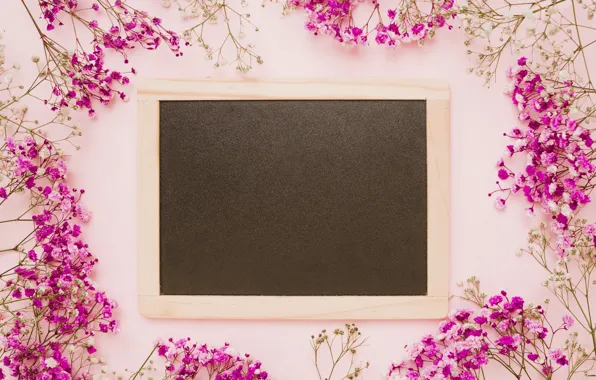 Картинка цветы, фон, розовый, рамка, pink, flowers, frame, floral