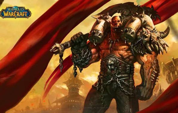 Топор, Орк, World of warcraft, Гаррош Адский Крик, Оргриммар