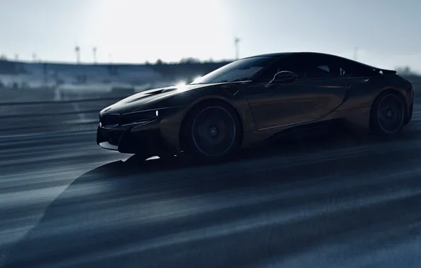 HDR, BMW, Winter, Speed, Game, Sunlight, UHD, i8