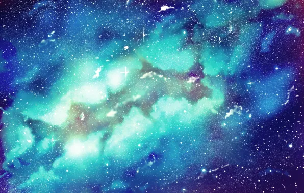 Картинка космос, звезды, туманность, space, nebula