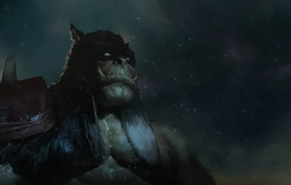 Рисунок, Игра, Blizzard, Art, Orc, Фантастика, WarCraft, Рексар