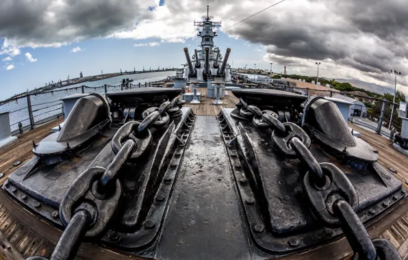 Картинка оружие, корабль, USS Missouri